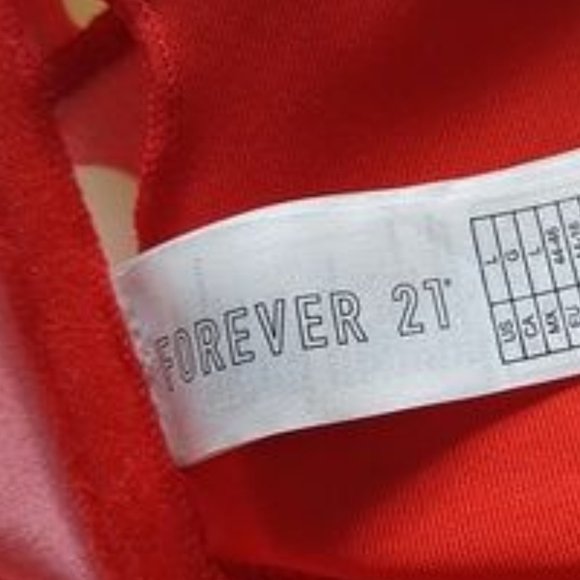 Forever21 Red and white Polka Dot Removable Neck ties Padded Bra SZ L - Picture 5 of 7